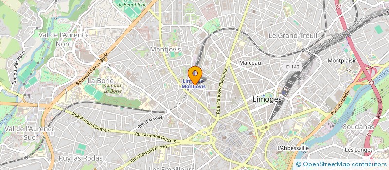 localisation de l'entreprise LANDAVENIRS à LIMOGES
