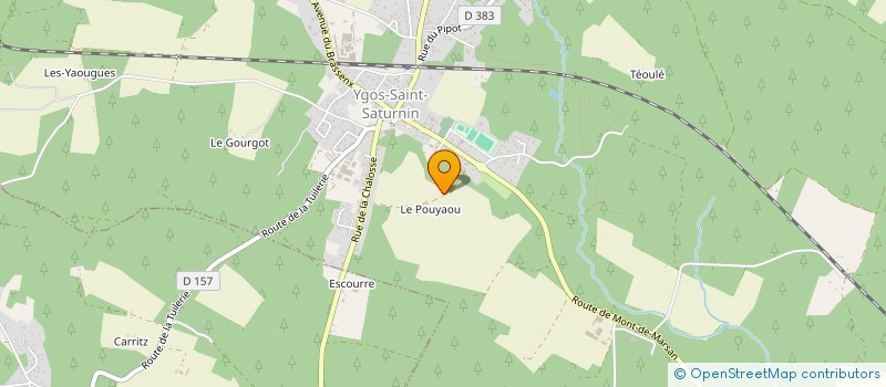 localisation de l'entreprise LANDE DE MOURE  YGOS-SAINT-SATURNIN