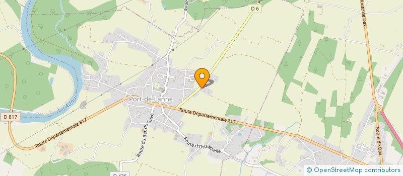 localisation de l'entreprise LANDE DE PRIBAT  PORT-DE-LANNE