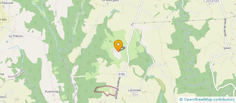 localisation de l'entreprise LANDE DU CAMP ESCARASSOU  PRADINAS