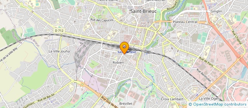 localisation de l'entreprise LANDEAU TRANSPORTS à SAINT-BRIEUC