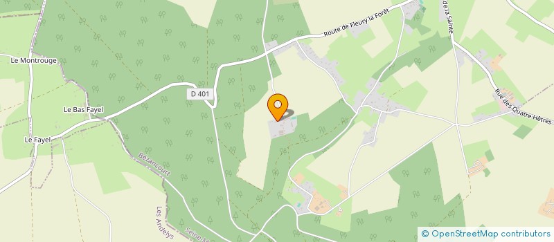 localisation de l'entreprise LANDEL  BEZANCOURT