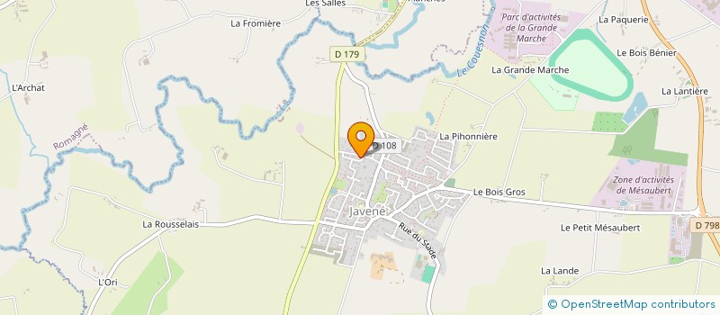 localisation de l'entreprise LANDELEC  SAINT-SAUVEUR-DES-LANDES