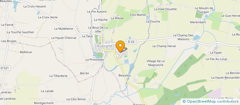 localisation de l'entreprise LANDEMAINE HOLDING  AUBIGNE