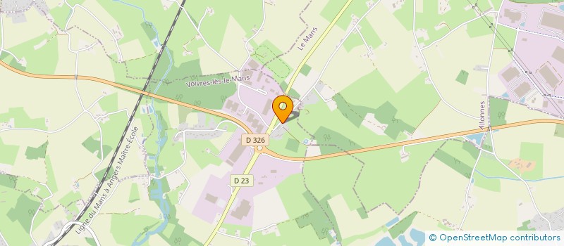 localisation de l'entreprise LANDEMAINE-MONEUZE IMMO  VOIVRES-LES-LE-MANS