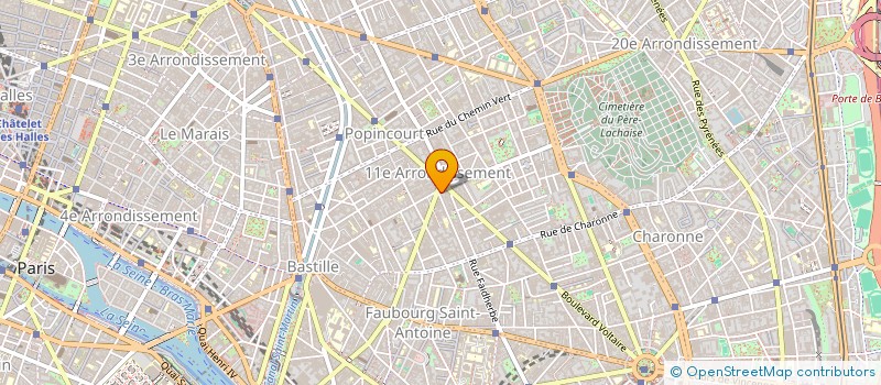 localisation de l'entreprise LANDEMAINE  VOLTAIRE  PARIS