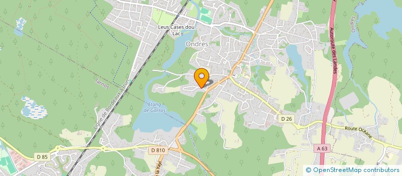 localisation de l'entreprise LANDEO IMMOBILIER  ONDRES