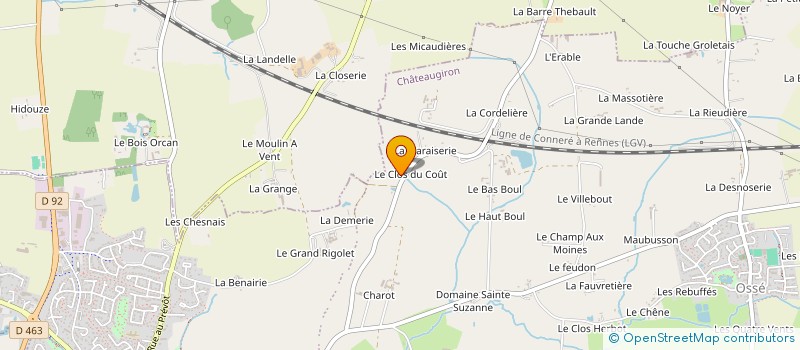 localisation de l'entreprise LANDER  CHATEAUGIRON