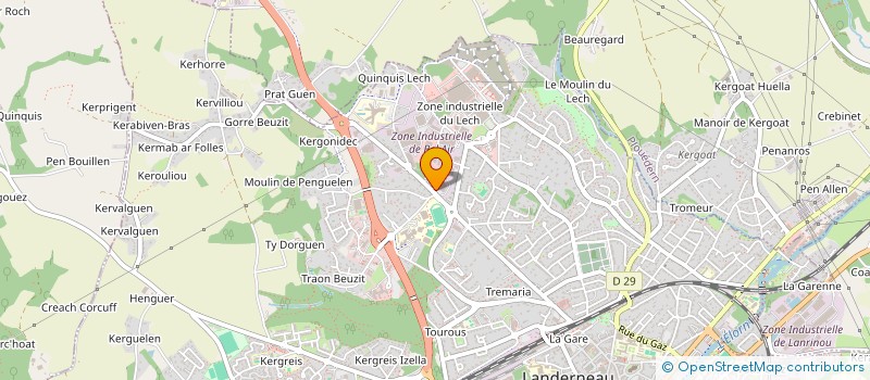 localisation de l'entreprise LANDERNE AREA  LANDERNEAU