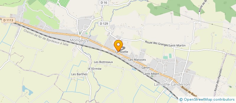 localisation de l'entreprise LANDERRON  LAMOTHE-LANDERRON