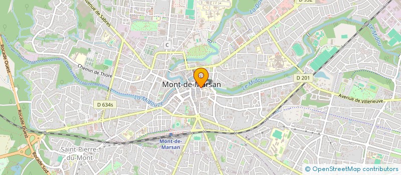 localisation de l'entreprise LANDES ARTY MUSIC  MONT-DE-MARSAN