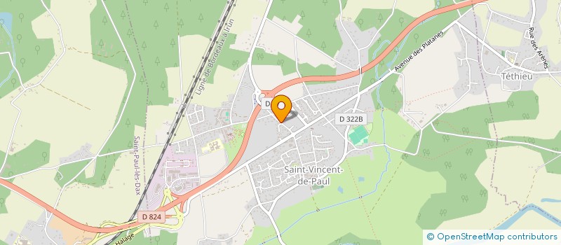 localisation de l'entreprise LANDES CARRELAGE  SAINT-VINCENT-DE-PAUL