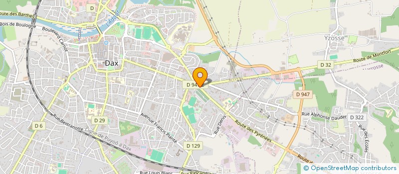 localisation de l'entreprise LANDES COMMUNICATION à DAX