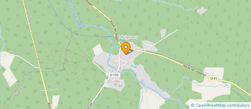 localisation de l'entreprise LANDES CONCEPT à LEVIGNACQ