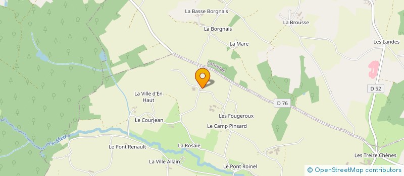 localisation de l'entreprise LANDES DE JOUBINE à TREMOREL