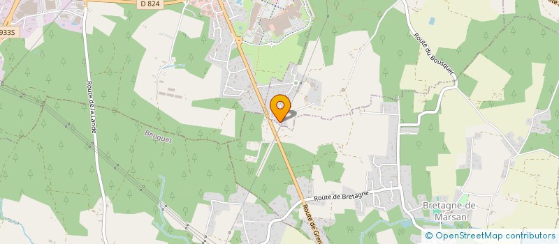 localisation de l'entreprise LANDES ELAGAGE SERVICES  MONT-DE-MARSAN