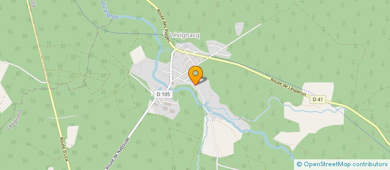 localisation de l'entreprise LANDES FORET à LEVIGNACQ