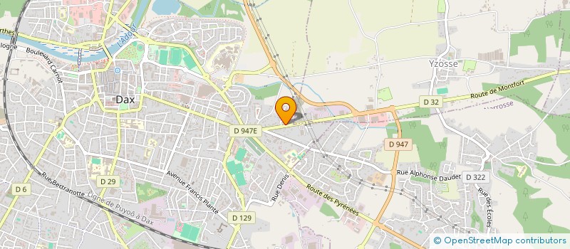 localisation de l'entreprise LANDES FORETS à DAX