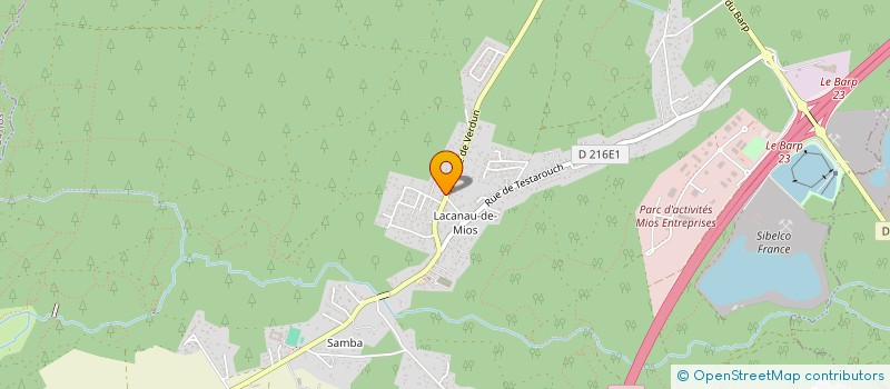 localisation de l'entreprise LANDES GIRONDINES FOOTBALL CLUB  MIOS