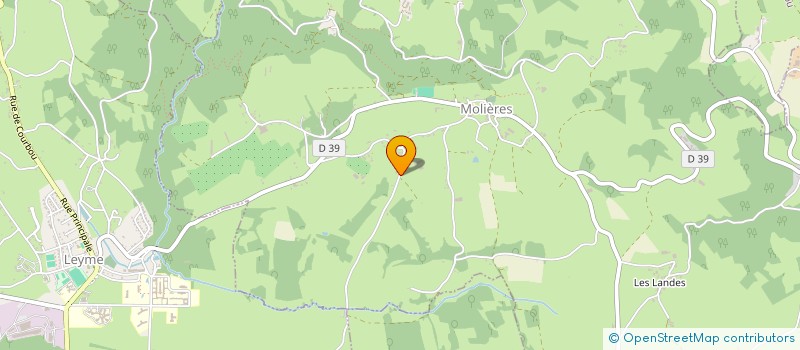 localisation de l'entreprise LANDES MACONNERIE  MOLIERES