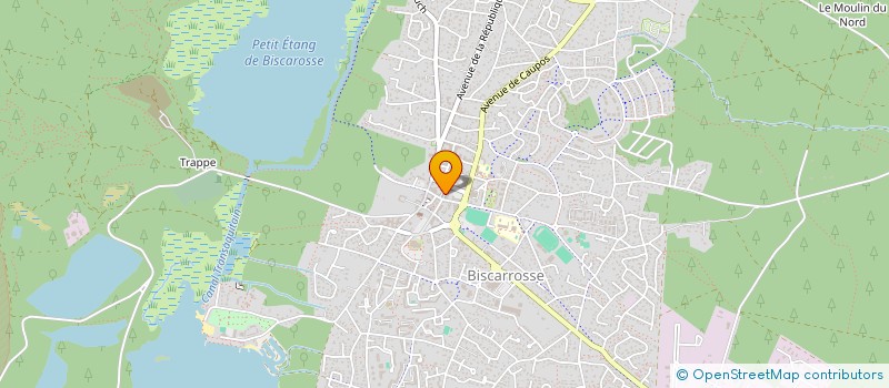 localisation de l'entreprise LANDES OPTIQUE  BISCARROSSE