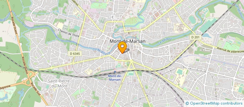 localisation de l'entreprise LANDES PREMIERS SECOURS  MONT-DE-MARSAN