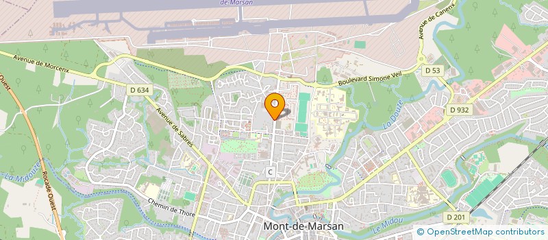 localisation de l'entreprise LANDES PROTECT FACADES  MONT-DE-MARSAN