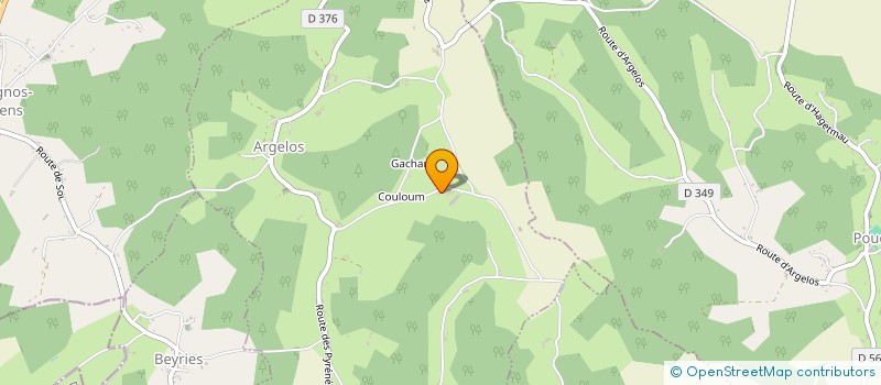 localisation de l'entreprise LANDES PYRENEES à ARGELOS