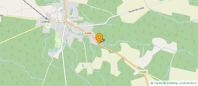 localisation de l'entreprise LANDES RESTAURATION SERVICES à SABRES