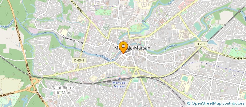 localisation de l'entreprise LANDES SERVICES ET EVENEMENTIELS - LSE à MONT-DE-MARSAN