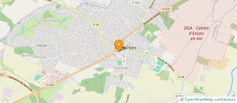 localisation de l'entreprise LANDES SEVERINE ET PUJADE XAVIER  FONSORBES