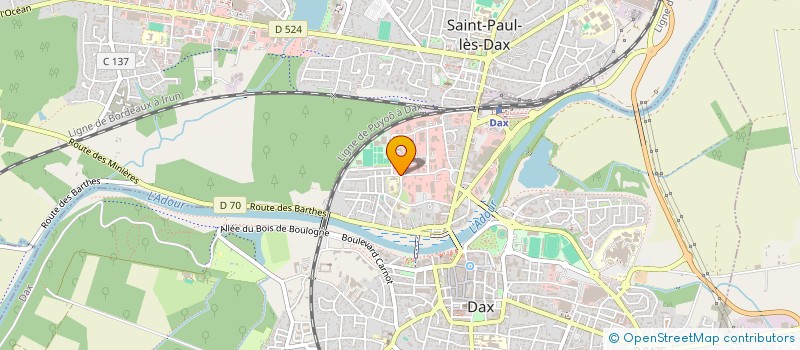 localisation de l'entreprise LANDESDESTOCKAGE  DAX