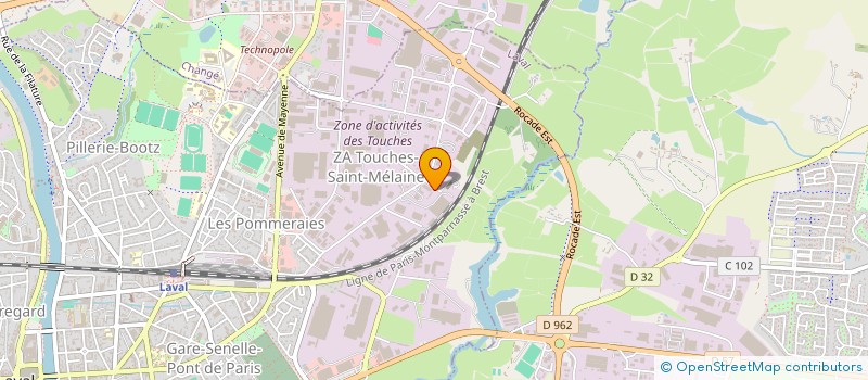 localisation de l'entreprise LANDGEOT à LAVAL