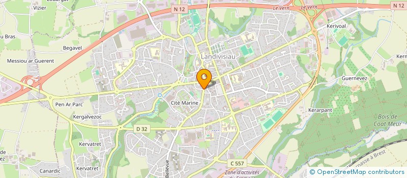 localisation de l'entreprise LANDI AMBULANCE  LANDIVISIAU