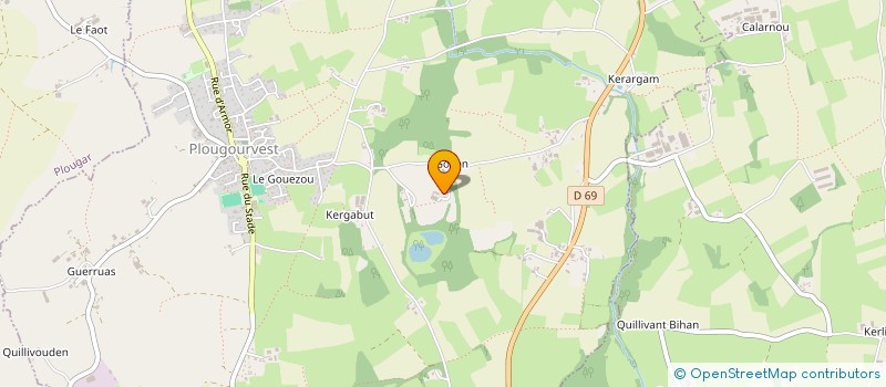 localisation de l'entreprise LANDI MENUISERIE à PLOUGOURVEST