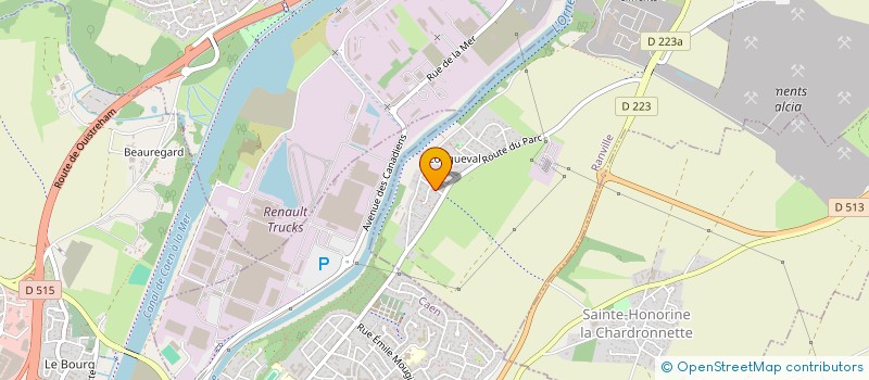 localisation de l'entreprise LANDIANE à RANVILLE