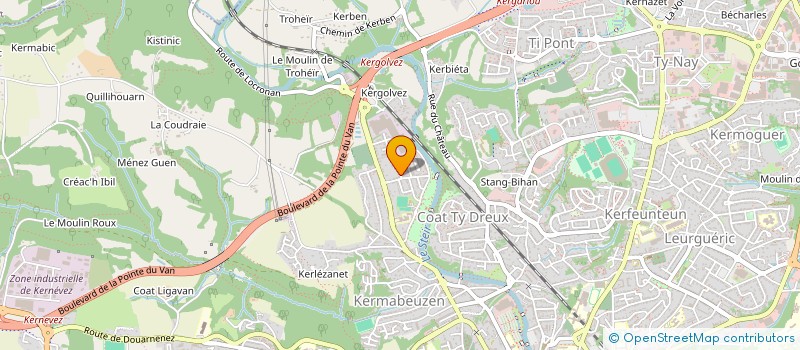 localisation de l'entreprise LANDIBILIC LOISIRS à QUIMPER