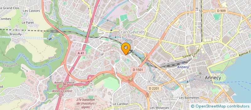 localisation de l'entreprise LANDIERS AUTO 73 à ANNECY