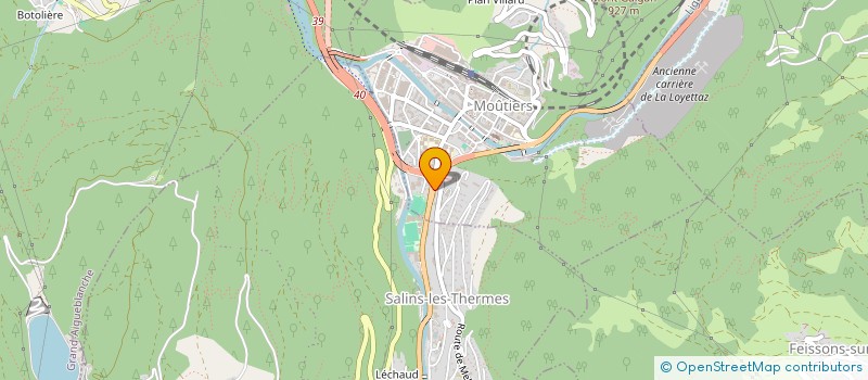 localisation de l'entreprise LANDING  MOUTIERS