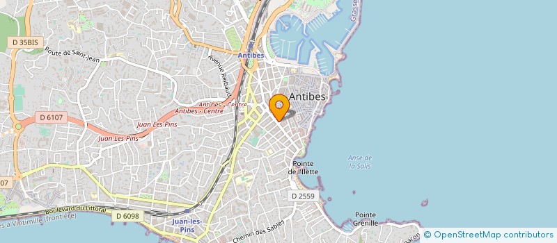 localisation de l'entreprise LANDINVEST à ANTIBES