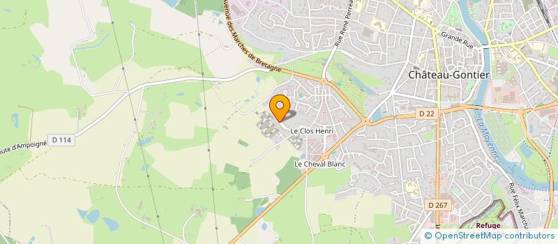 localisation de l'entreprise LANDISA  CHATEAU-GONTIER-SUR-MAYENNE