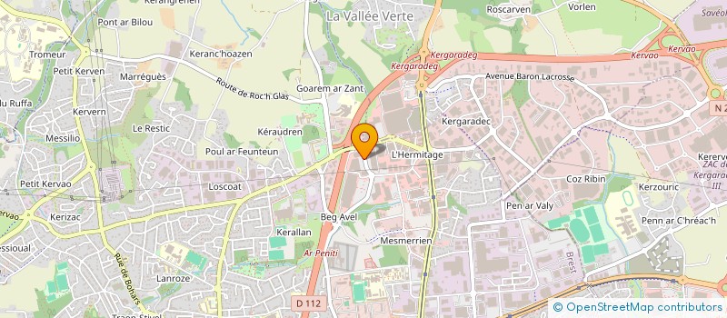 localisation de l'entreprise LANDIVEX à BREST