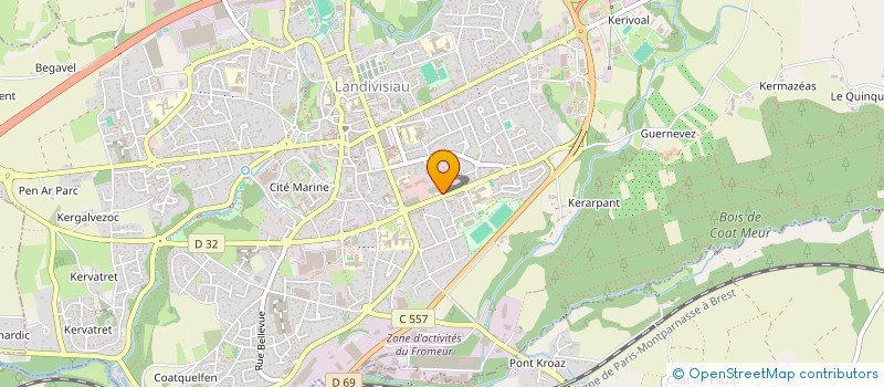 localisation de l'entreprise LANDIVI à LANDIVISIAU
