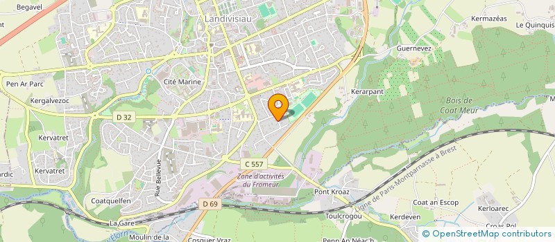 localisation de l'entreprise LANDIVISIAU IMMOBILIER à VANNES