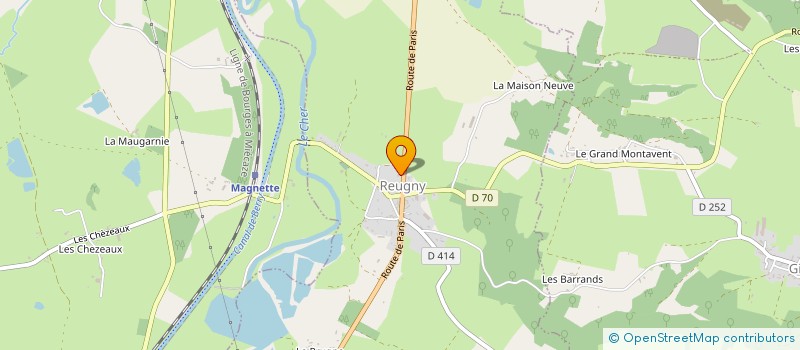 localisation de l'entreprise LANDMAIN à REUGNY