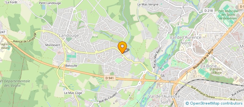 localisation de l'entreprise LANDOUGE BRESSUIRE ET PIKINE à LIMOGES