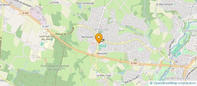 localisation de l'entreprise LANDOUGE LAIQUE à LIMOGES
