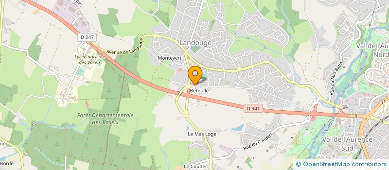 localisation de l'entreprise LANDOUGE LOISIRS à LIMOGES