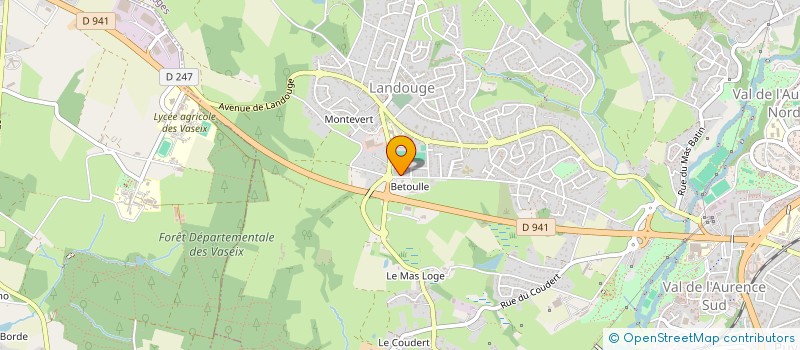 localisation de l'entreprise LANDOUGE LOISIRS TENNIS-CLUB à LIMOGES