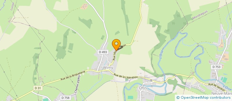 localisation de l'entreprise LANDOUZI TRISTAN  WIMY